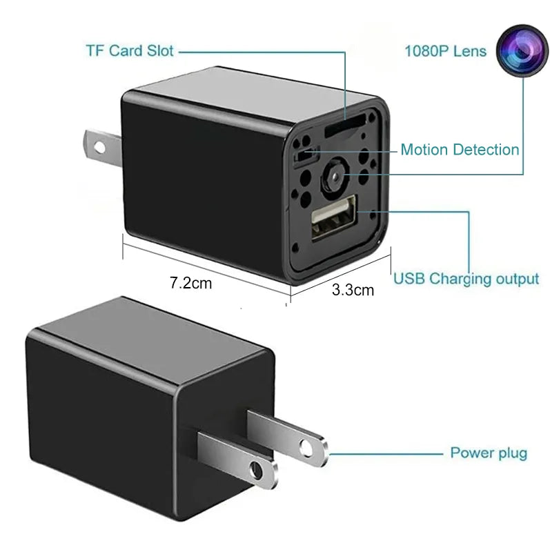 Wireless WiFi Camera with Remote View | | USB CHARGER Security Camera Aleck