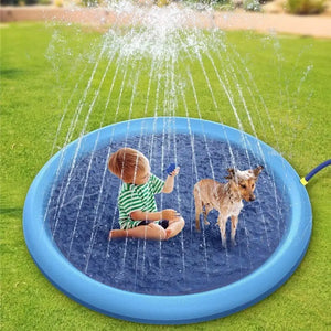 Non-Slip Splash Pad For Kids And Pet Dog Pool Summer Outdoor Water Toys Fun Backyard Fountain Play Mat Aleck