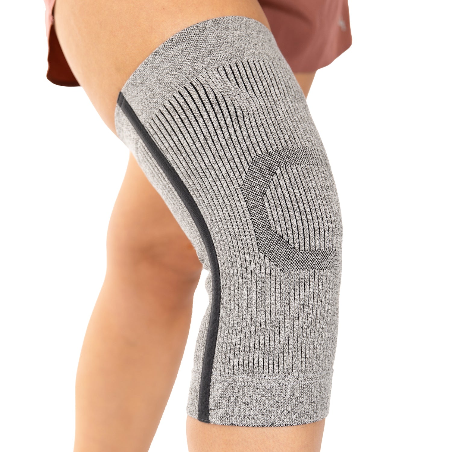 Compression Knee Sleeve | Athletic Knit Support Brace for Running and Sports Pain Relief