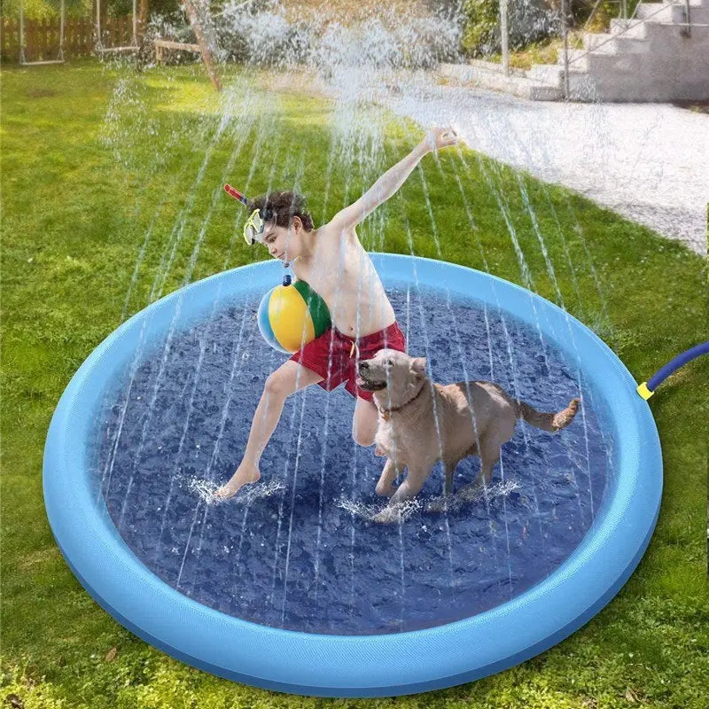 Non-Slip Splash Pad For Kids And Pet Dog Pool Summer Outdoor Water Toys Fun Backyard Fountain Play Mat Aleck