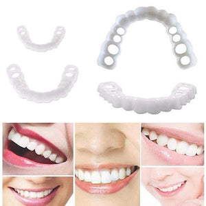 Pair of The White Bright's Snap on Veneers instant smile Aleck