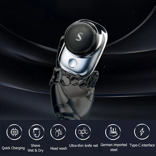 Mini-Shave Portable Electric Shaver Aleck