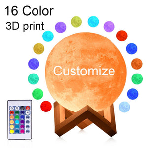 Rambery Moon Lamp 3D Print Night Light