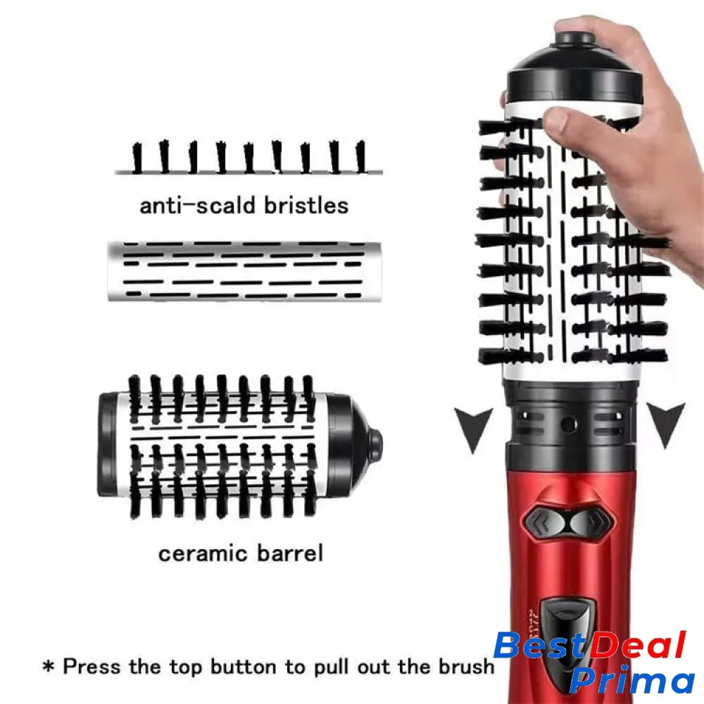 3-in-1 Hot Air Styler and Rotating Hair Dryer for Dry Hair, Curl Hair, Straighten Hair