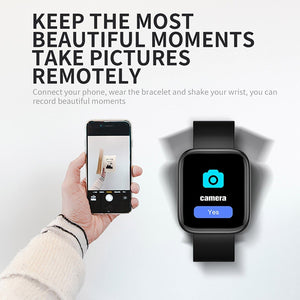 Bluetooth Smart Watch - Blood Pressure & Heart Rate Monitor Watch