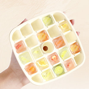 Ice Cube Mold Press With Lid Household Aleck