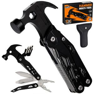 Portable MultiTool With Hammer, Screwdrivers, Nail Puller Aleck