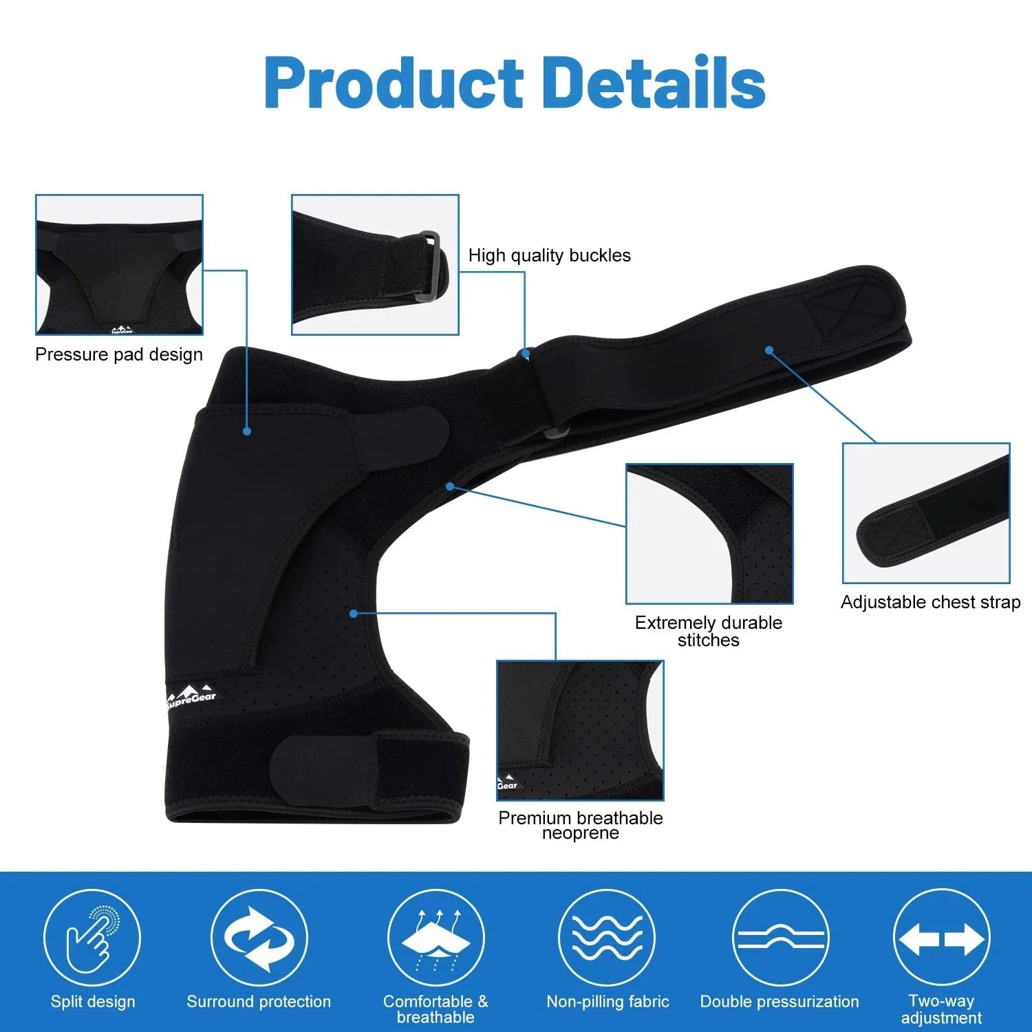 Footpathemed Compression Shoulder Brace mysite