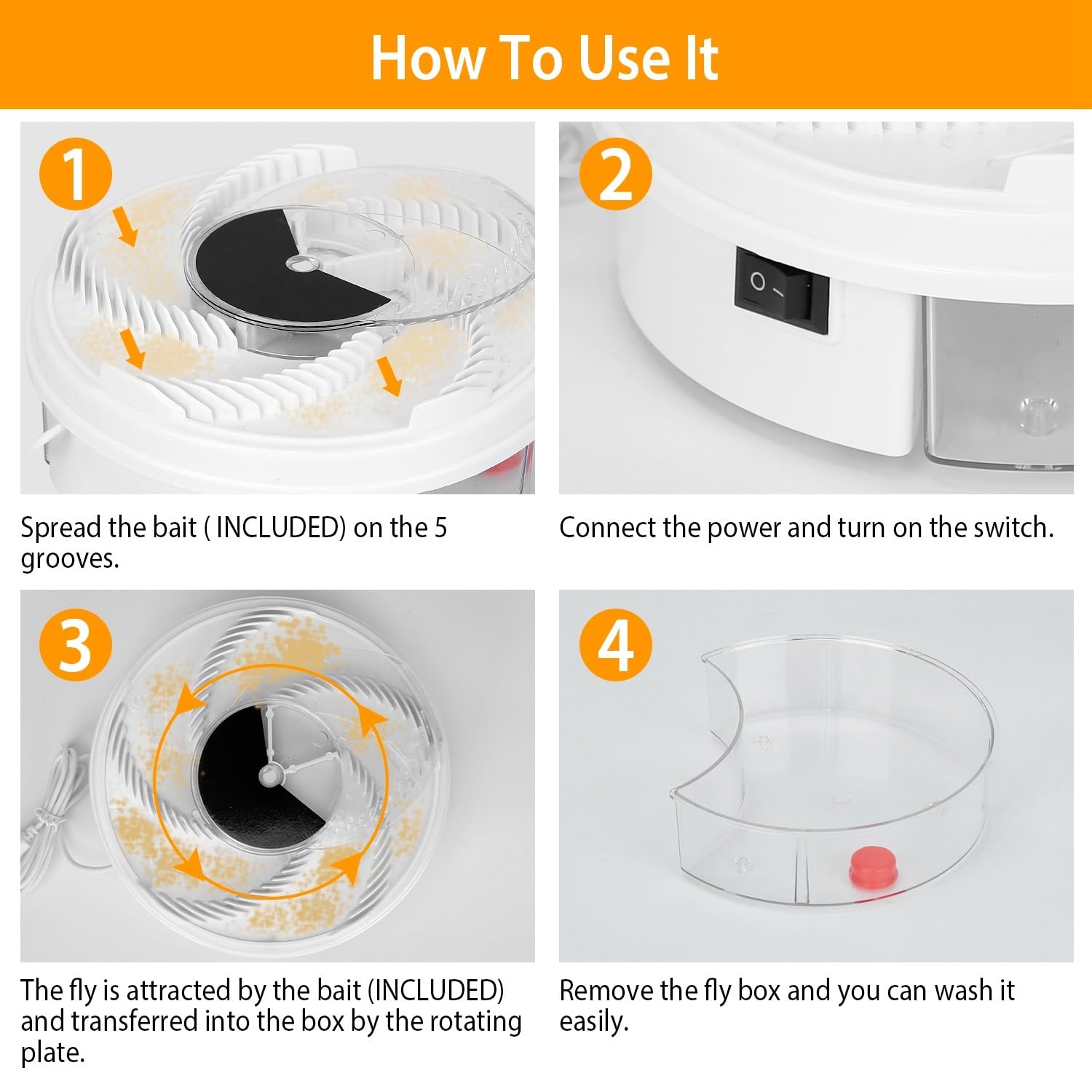 Electric Silent Fly Trap