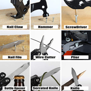 Portable MultiTool With Hammer, Screwdrivers, Nail Puller Aleck