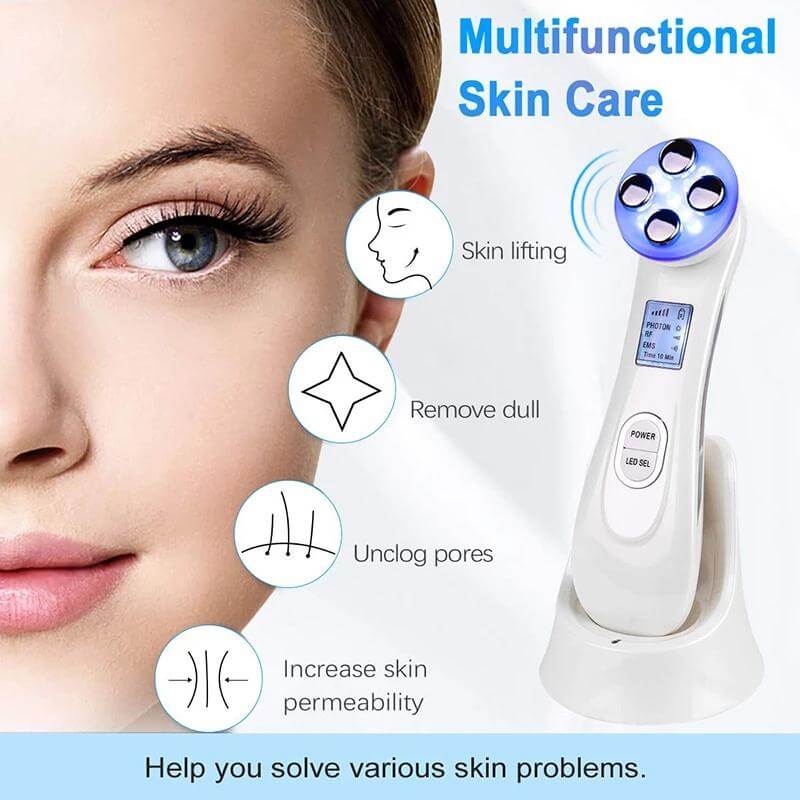 Skin Tightening Facial Machine for Skin Rejuvenation LED Light Therapy carerspark