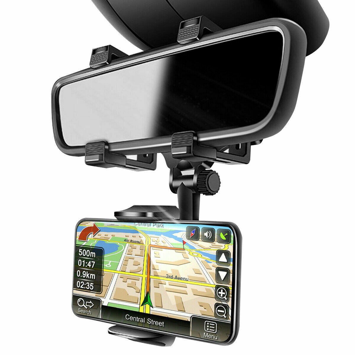 Universal 360 Rotation Rearview Mirror Mount Stand Holder for Phone AICase