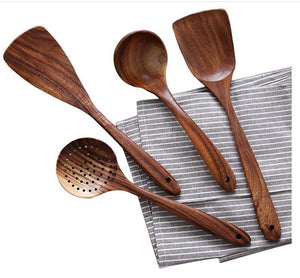 Teak Wooden Utensil Sets Aleck