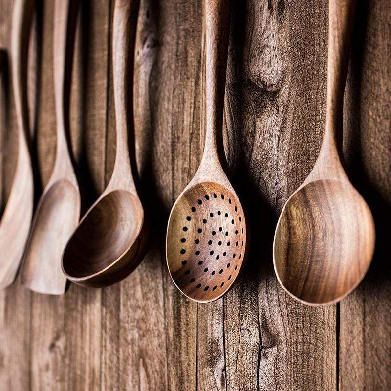 Teak Wooden Utensil Sets Aleck