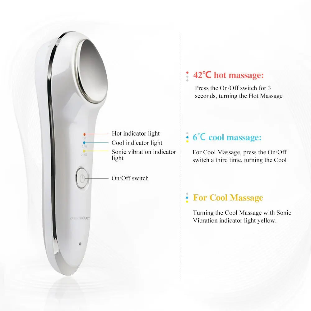 Hot & Cold Facial Massager Click To Shine