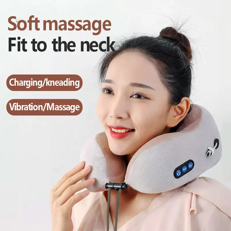 Electric Neck Massager Multifunctional Shoulder Kneading Heating Massager Click To Shine