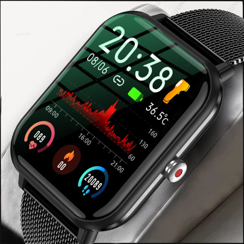 2023 New Smart Watch Men Blood Oxygen Monitoring Sports Fitness Watch Man Woman Body Temperature Monitor Smart Watch For Xiaomi