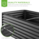 Outdoor Metal Raised Garden Bed for Vegetables, Flowers, Herbs - 6x3x2ft