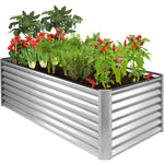 Outdoor Metal Raised Garden Bed for Vegetables, Flowers, Herbs - 6x3x2ft