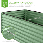 Outdoor Metal Raised Garden Bed for Vegetables, Flowers, Herbs - 6x3x2ft