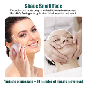 3D Facial Roller EMS Micro Current Tighten Skin Firming Face-lifting Device Click To Shine