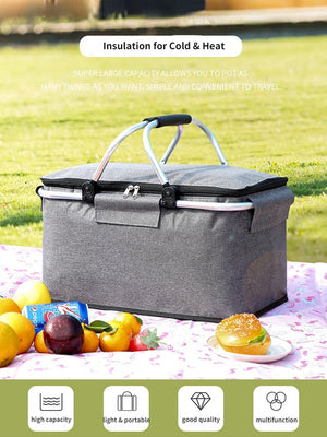 Foldable Insulated Picnic Basket™ Aleck