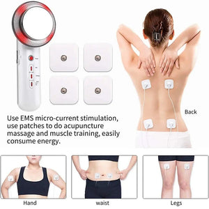 3 in 1 Cavitation Ultrasonic Machine Weight Loss Microcurrent EMS Body Slimming Massager Fat Burner Cream Gel LittleGoodies4U