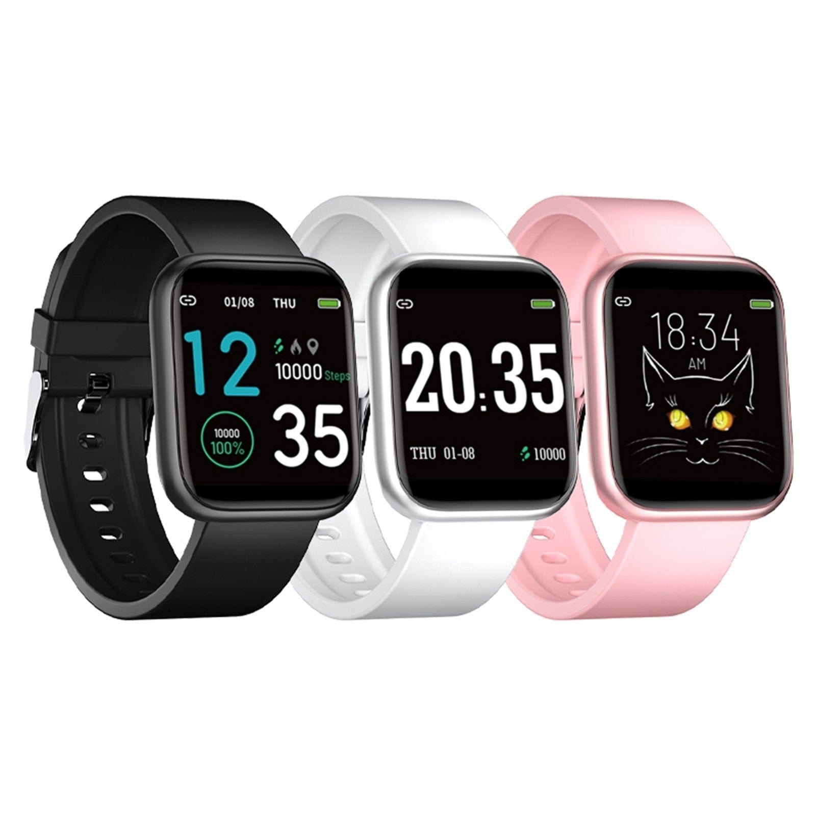 Bluetooth Smart Watch - Blood Pressure & Heart Rate Monitor Watch