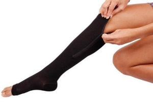 Zipper Compression Socks - Zip Up Support Stockings ~ Easy to Wear! Affordable Compression Socks