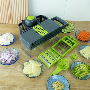 14/15/16pcs/Set, Vegetable Chopper, Multifunctional Fruit Slicer, Manual Food Grater FOFOPO