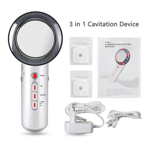 3 in 1 Cavitation Ultrasonic Machine Weight Loss Microcurrent EMS Body Slimming Massager Fat Burner Cream Gel LittleGoodies4U