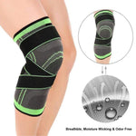 Knee Brace Compression Sleeve with Patella Stability Straps KKDAZ