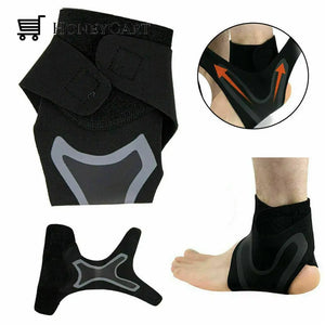 Plantar Ankle X Wrap Brace Support Compression Sleeve Aleck