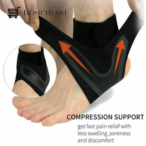 Plantar Ankle X Wrap Brace Support Compression Sleeve Aleck