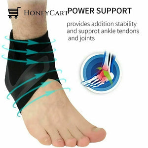 Plantar Ankle X Wrap Brace Support Compression Sleeve Aleck