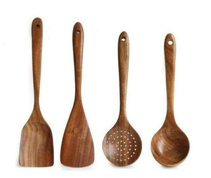 Teak Wooden Utensil Sets Aleck