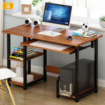 Large Wood Computer Desk Laptop Desk Writing Table Study Desk with Shelves Office Furniture PC Laptop Workstation Home