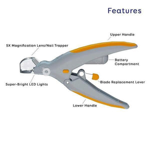 Dog Cat LED Painless Nail Clipper Aleck