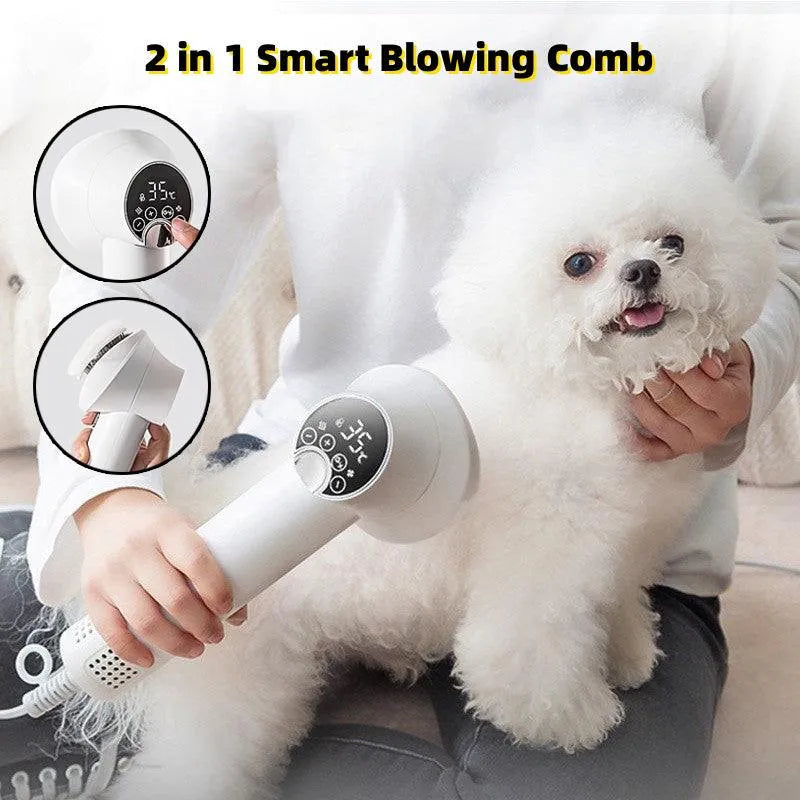 Smart Pet Hair Dryer Dog Golden Retriever Cat Grooming Hairdressing Blow & Comb Silent No Harm Pet Cleaning Supplies Pet Products EXXE