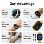 Smart Watch 144-inch Screen Full Touch Men And Women Bluetooth Calling