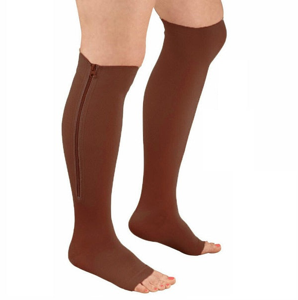 Zipper Compression Socks - Zip Up Support Stockings ~ Easy to Wear! Affordable Compression Socks